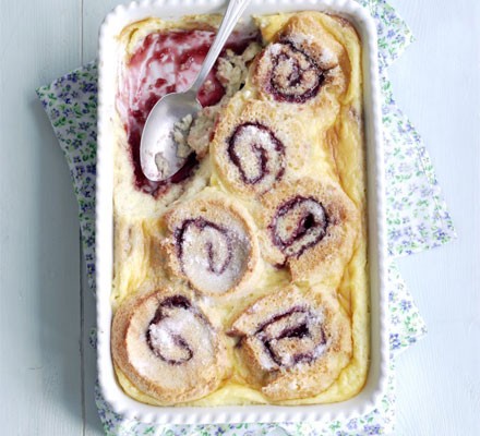 Roly-poly bread & butter pud recipe 