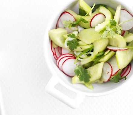 Pickled radish & cucumber salad recipe