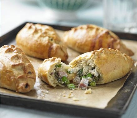 Ham, pea & mint pasties recipe