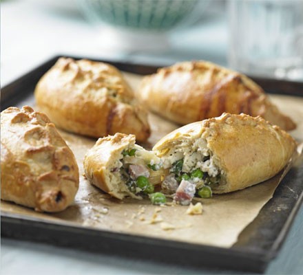 Ham, pea & mint pasties recipe 