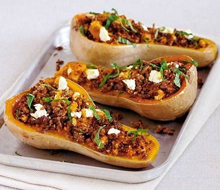 Cheesy stuffed squash recipe
