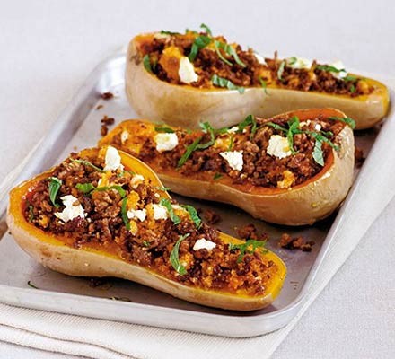 Cheesy stuffed squash recipe 