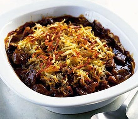 Beef pie with crisp potato crust recipe