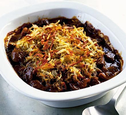 Beef pie with crisp potato crust recipe 
