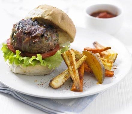 Lemon & thyme turkey burgers recipe