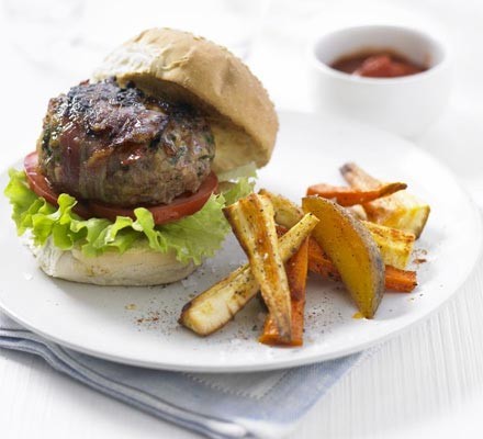 Lemon & thyme turkey burgers recipe 
