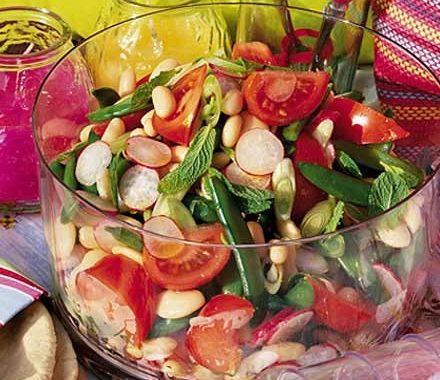 Spiced two-bean salad  recipe