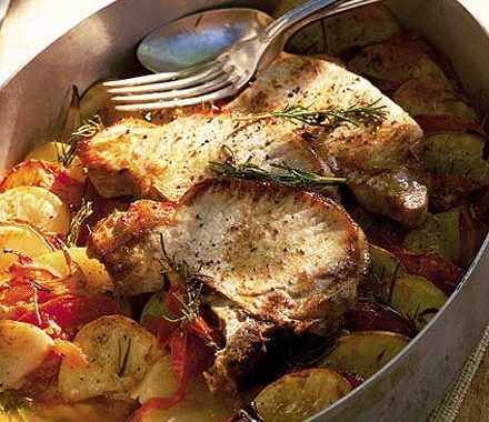 Summer pork & potatoes recipe