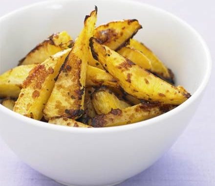 Roasted swede with parmesan recipe