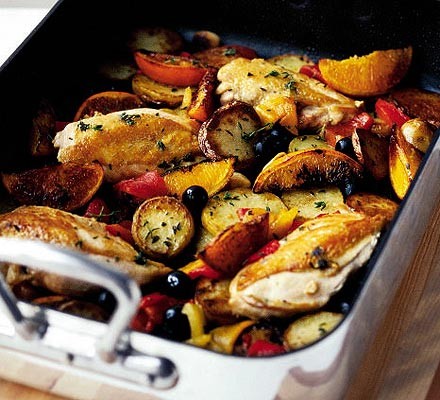 All-in-one chicken traybake recipe 