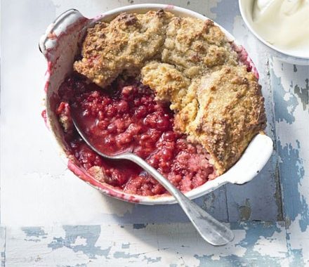 Raspberry & redcurrant cobbler  recipe