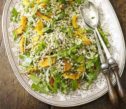 Pearl barley salad with squash recipe