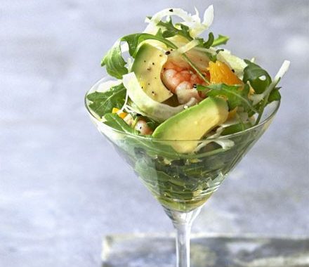 Avocado, prawn & fennel cocktails recipe