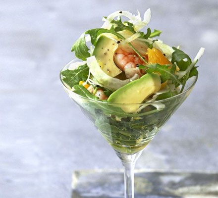 Avocado, prawn & fennel cocktails recipe 