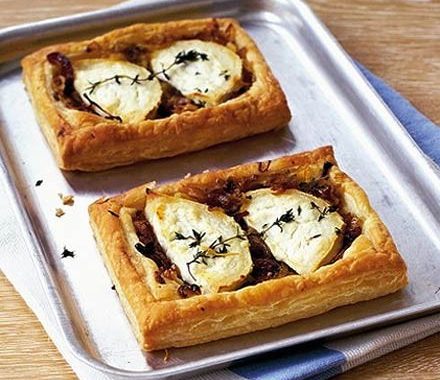 Onion & goat's cheese tarts recipe