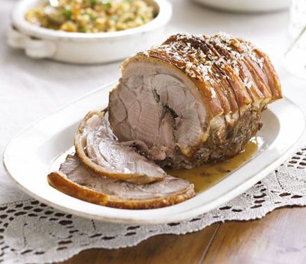 Slow-roasted pork with fennel & black pepper recipe