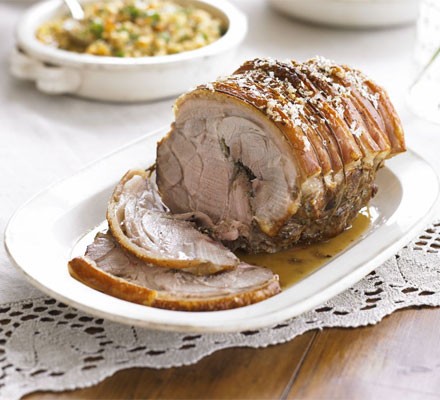 Slow-roasted pork with fennel & black pepper recipe 
