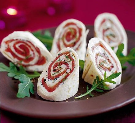 Smoked salmon rotollos  recipe 