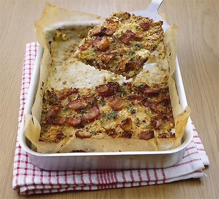 Turkey, thyme & leek meatloaf recipe 