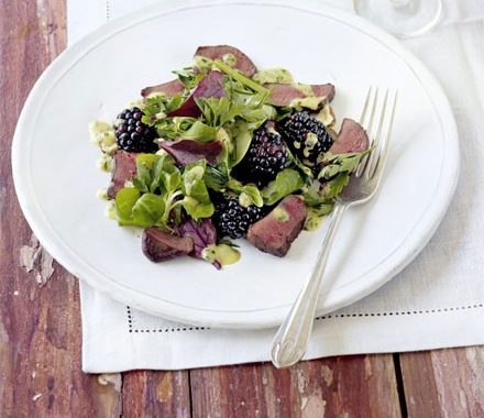 Pigeon & hedgerow salad recipe