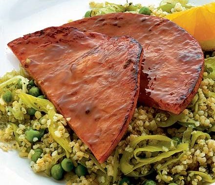 Sticky glazed gammon recipe