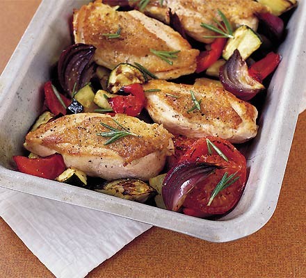 Roasted ratatouille chicken recipe 