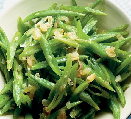 Runner beans with shallot butter recipe 