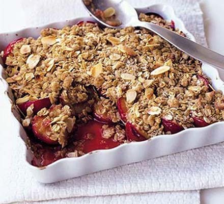Maple plum crumble recipe 