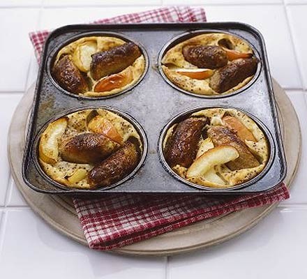 Sausage & apple Toad-in-the-hole recipe 