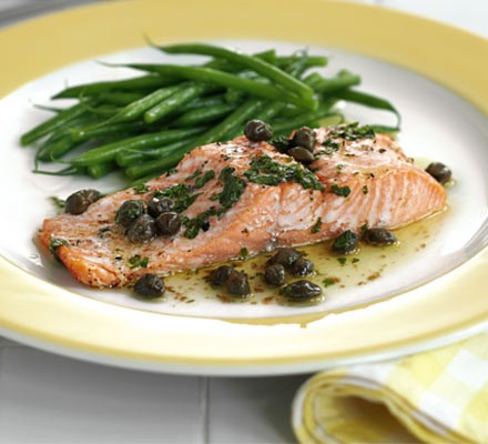 Buttery trout with capers recipe 