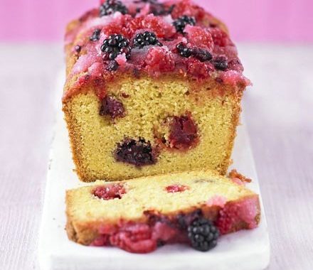 Summer fruit drizzle cake recipe