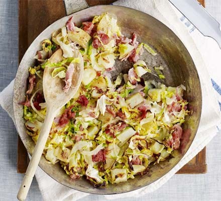 Ham hock & cabbage hash recipe 