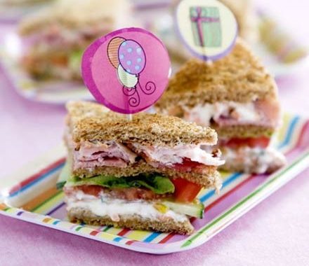 Kids' club sandwiches  recipe