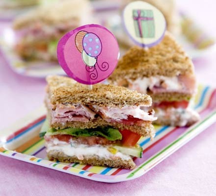 Kids' club sandwiches  recipe 