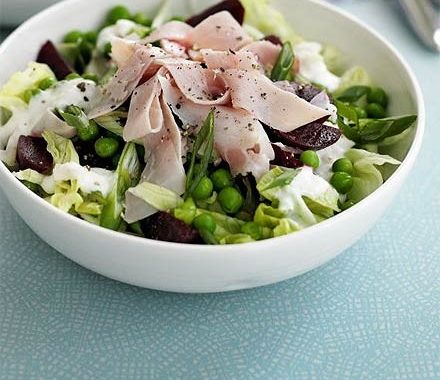 Ham & beetroot salad bowl recipe