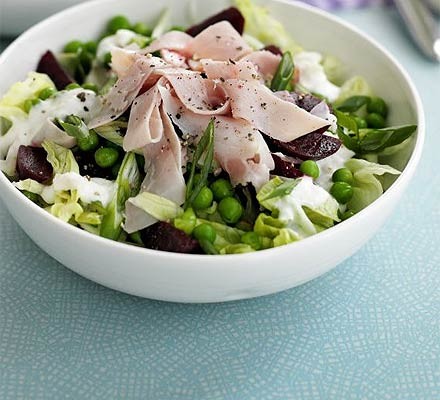 Ham & beetroot salad bowl recipe 