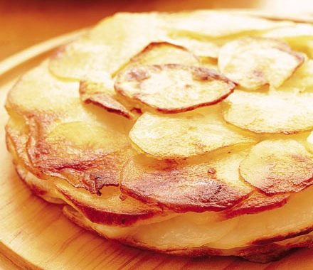 Layered potato cake recipe