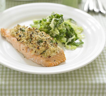 Horseradish baked salmon recipe 