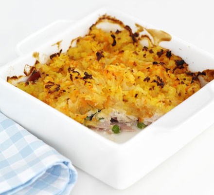 Chicken pie with a carrot thatch  recipe 