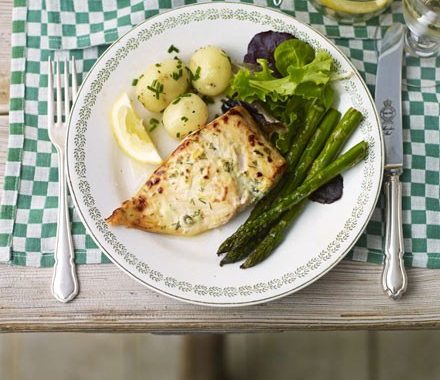 Fresh salmon with dill & capers recipe