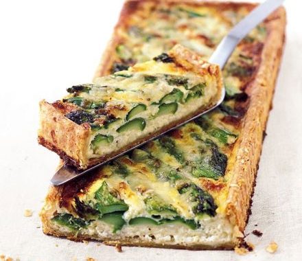 Asparagus & cheese tart recipe