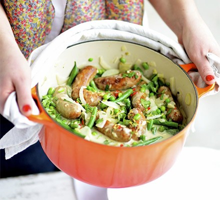 Sausage & veg one-pot recipe 