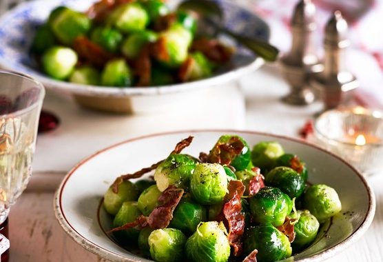Sprouts with crispy prosciutto recipe
