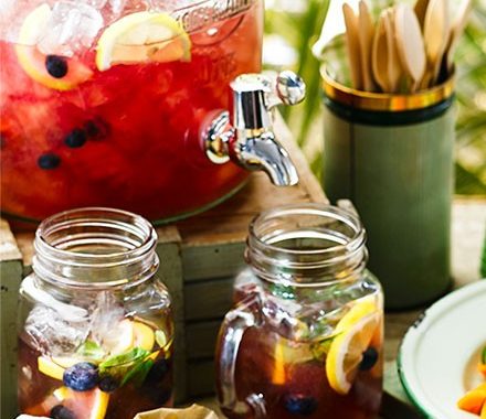Blueberry & mint iced tea recipe