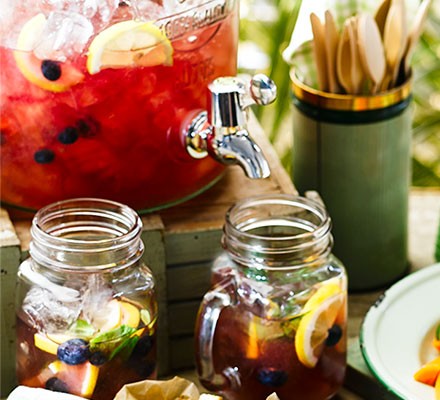 Blueberry & mint iced tea recipe 