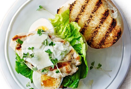 Caesar salad burgers recipe