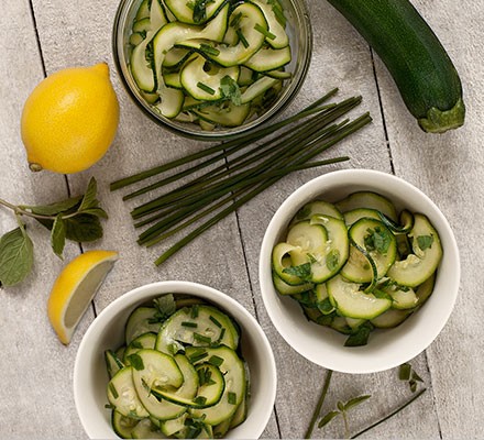 Courgette ribbon salad recipe 