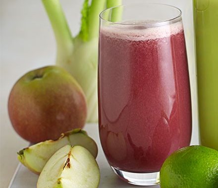 Fennel, blueberry & apple juice recipe