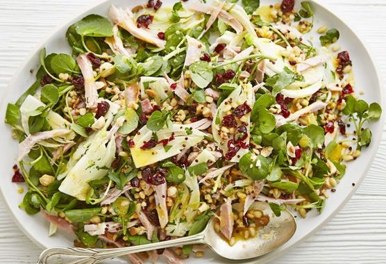 Ham & watercress salad with clementine dressing recipe