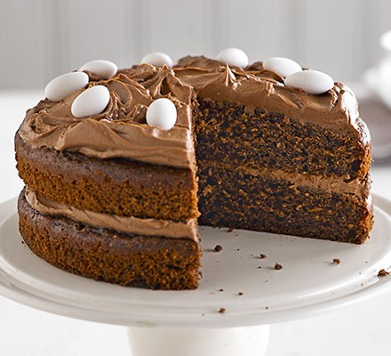 Lighter Chocolate cake with chocolate icing recipe 